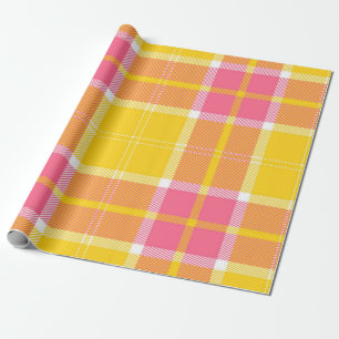 Chequered pattern wrapping paper