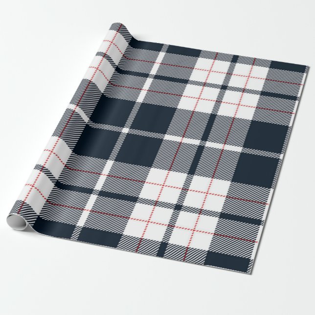 Chequered pattern wrapping paper (Unrolled)