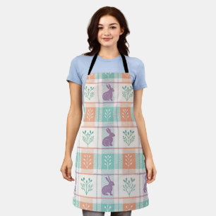 Chequered Plaid Easter   Apron