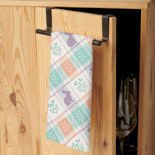 Chequered Plaid Easter   Kitchen Towel