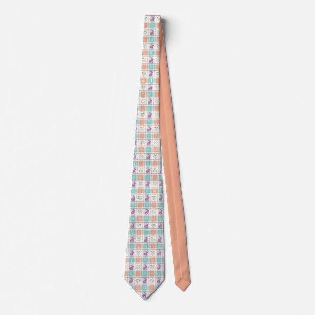 Chequered Plaid Easter   Tie (Front)