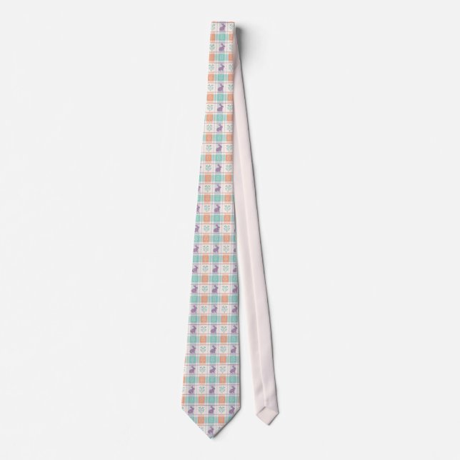 Chequered Plaid Easter   Tie (Front)