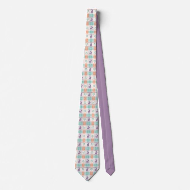 Chequered Plaid Easter   Tie (Front)