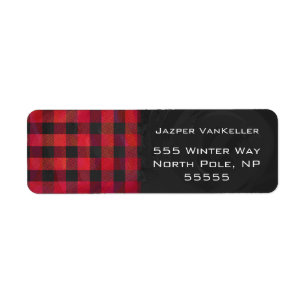 Chequered Plaid Red and Black