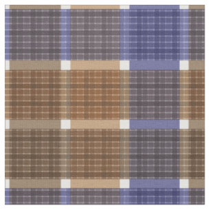 Chequered plaid tartan brown violet retro colours  fabric