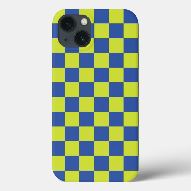 chequered police pattern Case-Mate iPhone case (Back)