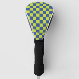 chequered police pattern golf head cover