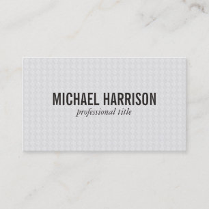Chequered Print White Business Card