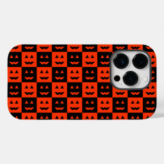 Chequered Pumpkin Faces Case-Mate iPhone 14 Pro Case