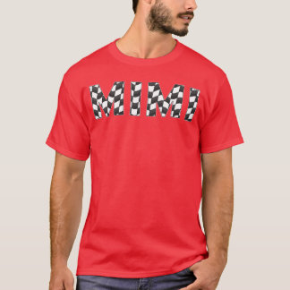 Chequered race Mimi White Black Chequerboard Women T-Shirt