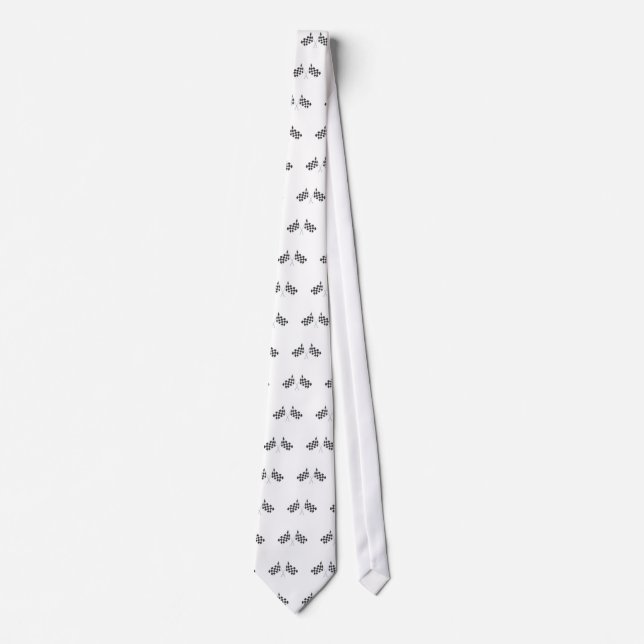 chequered racing flags graphic tie (Front)
