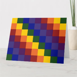 Chequered Rainbow Card