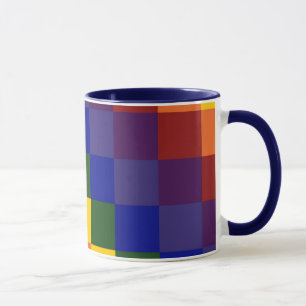 Chequered Rainbow Mug