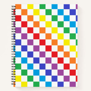 Chequered Rainbow Notebook