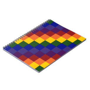 Chequered Rainbow Notebook