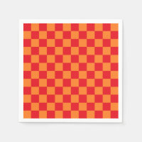 Chequered Red and Orange