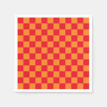 Chequered Red and Orange