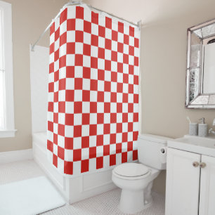 chequered red white