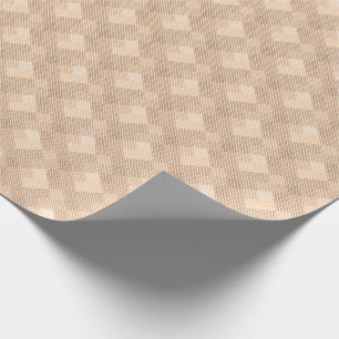 chequered tartan plaid classic beige brown texture wrapping paper