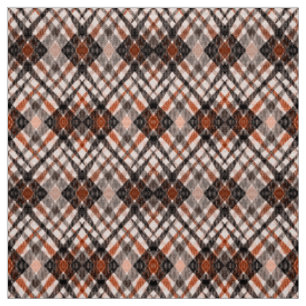 chequered tartan plaid classic black brown beige fabric