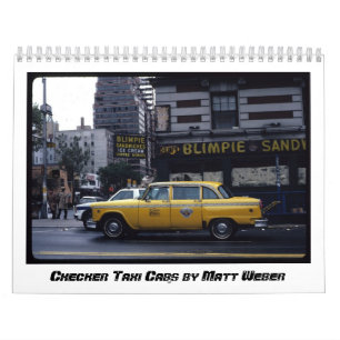 Chequered Taxi Cabs by Matt Weber Calendar