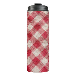 Chequered textile background. More of this motif & Thermal Tumbler