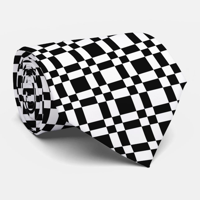 Chequered Tie (Rolled)