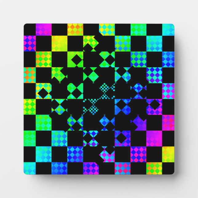Chequered Twist by Kenneth Yoncich Plaque (Front)