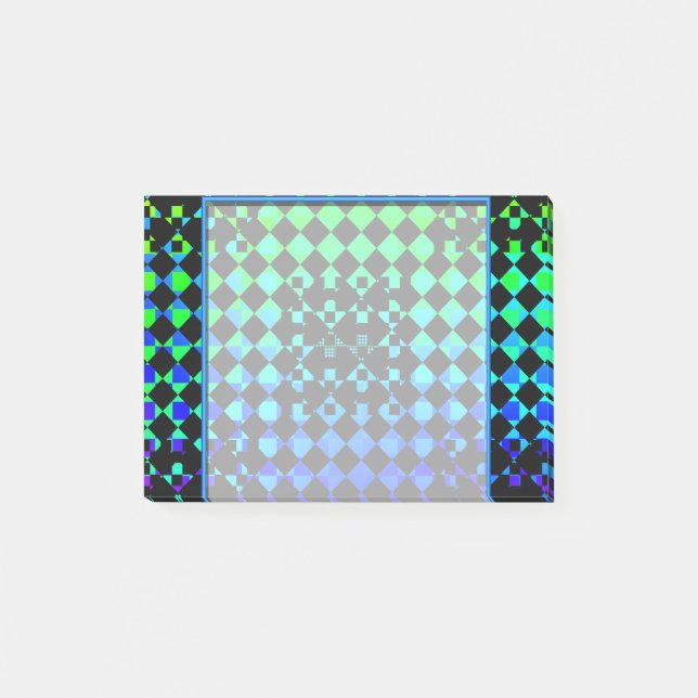 Chequered Twist by Kenneth Yoncich Post-it Notes (Front)