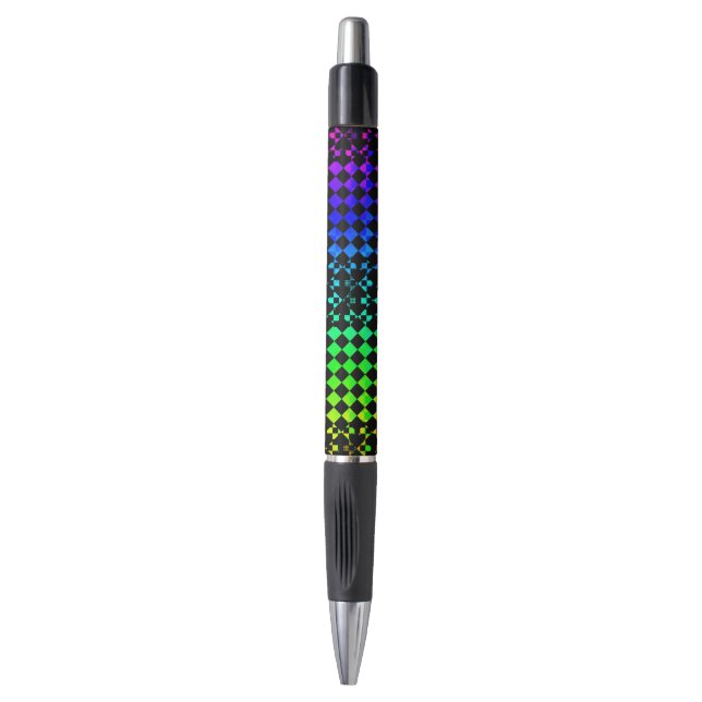 Chequered Twist Pen (Front Vertical)