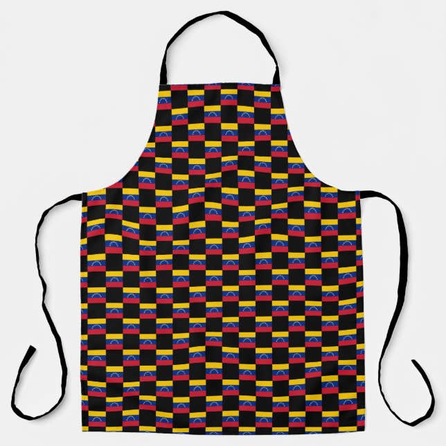 Chequered Venezuela Flag Pattern  Apron (Front)