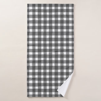 Chequered Vintage Inspired Bath Towel
