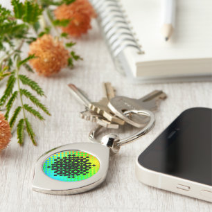 Chequered Wheels by Kenneth Yoncich Keychain