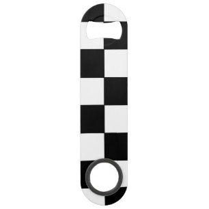 Chequered White and Black  Bar Key