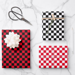 Chequered Wrapping Paper Sheets