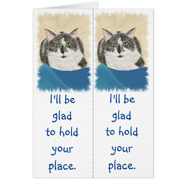 Chèques-cadeau de lecteur de signet de chats de (Devant)