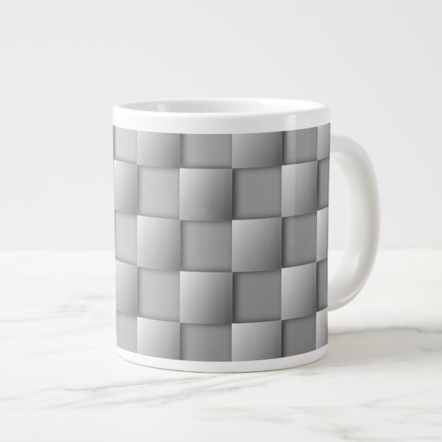 Chèques d'argent Géant café Mug (Devant droit)