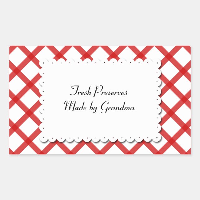 Chèques rouges Sticker personnalisé de la nacelle  (Devant)