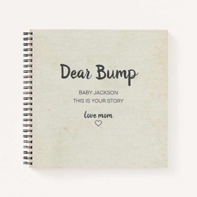 Cher Bump Keepsaké Journal de grossesse (Devant)