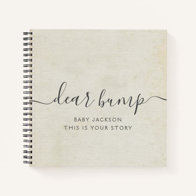 Cher Bump Keepsaké Journal de grossesse (Devant)