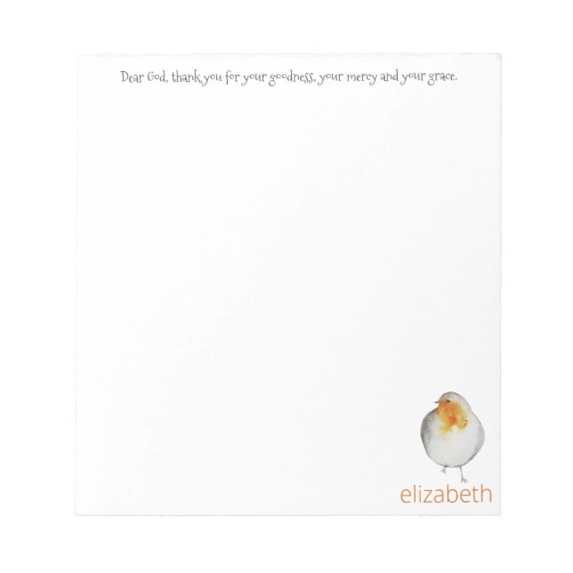 Cher Dieu, merci Bird Bloc-notes (Devant)