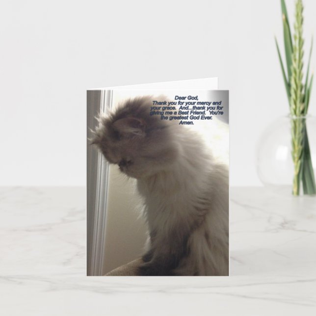 Cher Dieu, Merci Carte Note (Devant)