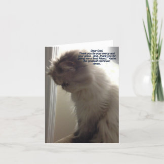 Cher Dieu, Merci Carte Note