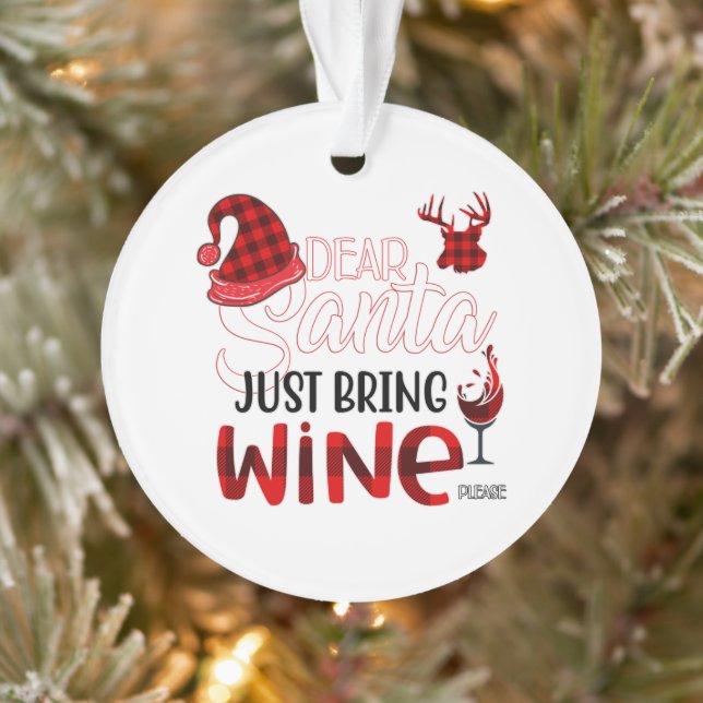 Cher Père Noël, Apportez Juste L'Ornement Du Vin (Arbre)