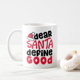 Cher Père Noël Définir une bonne Mug de vacances