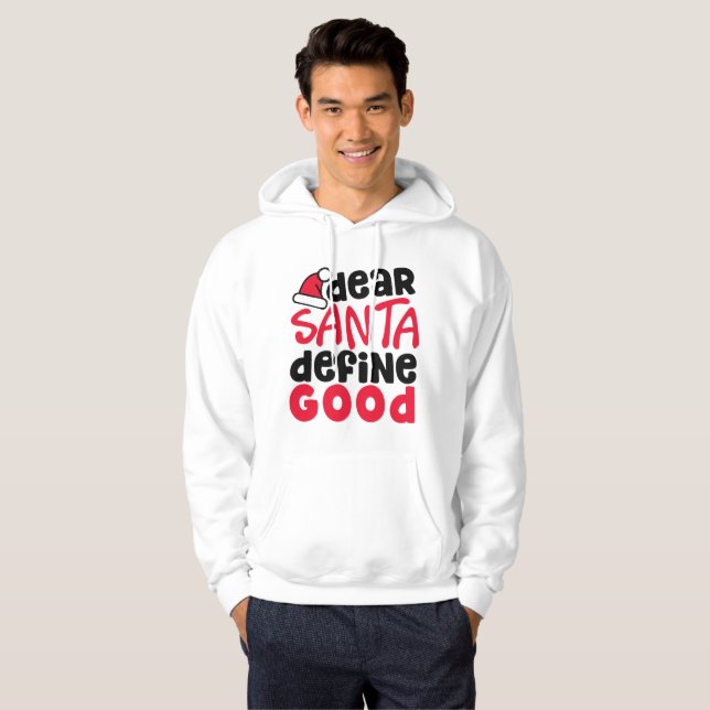 Cher Père Noël définissent le bon sweat - shirt à (Devant entier)