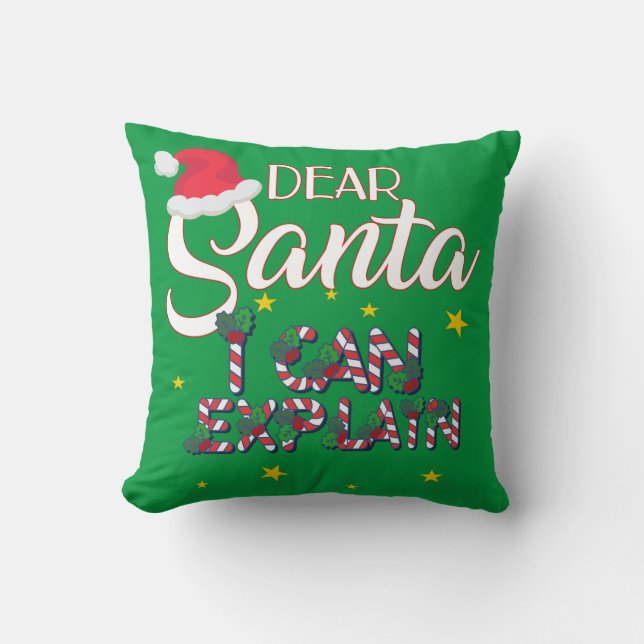 Cher Père Noël, je peux expliquer le Coussin de No (Recto)
