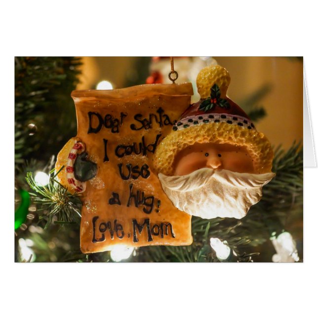 Cher Père Noël, Je Pourrais Utiliser Une Carte D'A (Devant Horizontal)