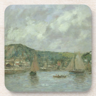 Cherbourg, 1883 (oil on canvas) coaster
