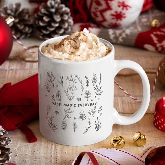 Chercher la magie tous les jours mignonne café Mug (Créateur téléchargé)